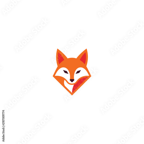 Minimalist Fox Logo Design - Creative Animal Mascot Vector Illustration