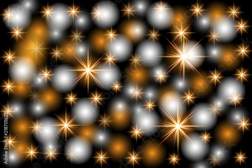 Golden Sparkle and Glowing Light Effects