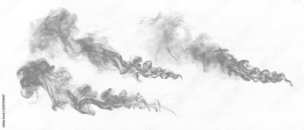 Obraz premium Gray Smoke Blobs Abstract Texture