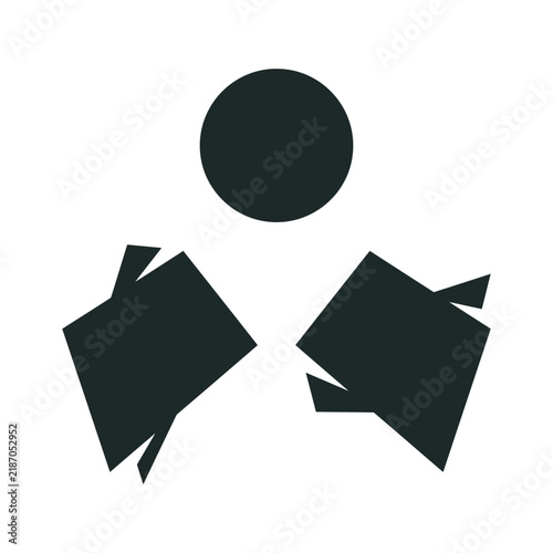 Halloween Candy Silhouette Vector Icon