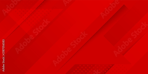Red abstract background with Dynamic fluid red geometric with colorful gradient background