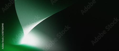 Emerald Green Abstract Background With Soft Glowing Light And Modern Geometric Shape Effect On Dark Grainy Texture For Futuristic Technology Wallpaper Web Design Banner Poster