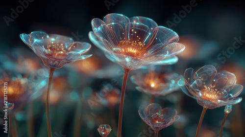 cyber_flowers, glowing_flowers, digital_flowers, futuristic_flowers