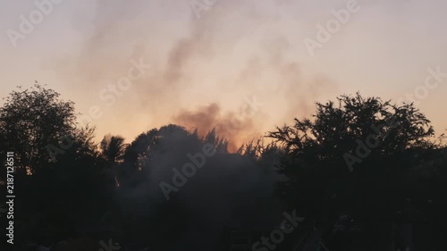 Open burning of household waste or domestic waste is harmful to the environment causes air pollution.
