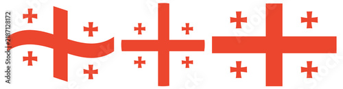 Fotografie Georgia flags variation