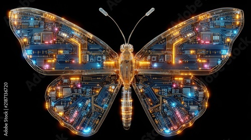 cybernetic_butterfly, digital_butterfly, glowing_butterfly,