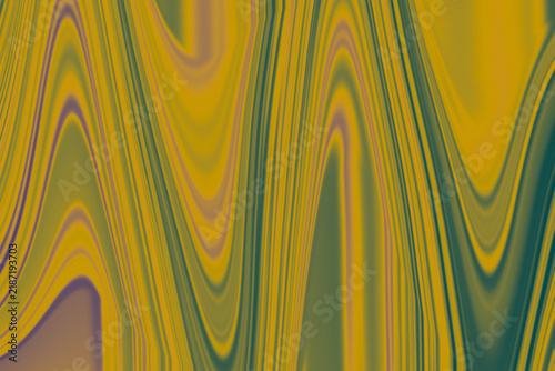 Vibrant abstract liquid marbling art featuring flowing golden yellow and deep teal wave patterns created with smooth glossy digital textures