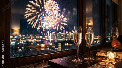 New year celebration , New year Eve, New year fireworks