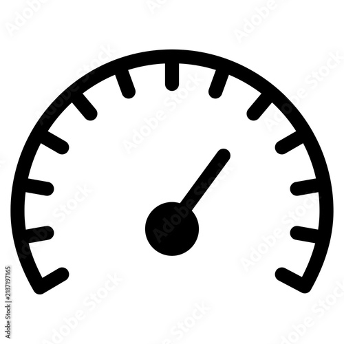 Canvas Print Speedometer gauge icon with dial gauge PNG isolated on transparent background