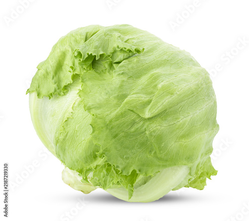 iceberg lettuce cabbage isolated on transparent png
