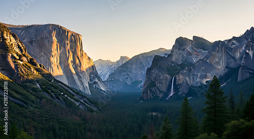 dramatic yosemite valley tunnel view el capitan bridalveil fall