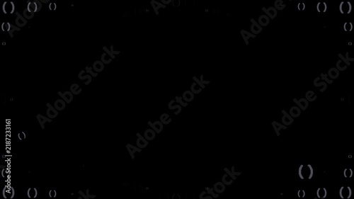 parentheses, brackets, punctuation, text, writing, typography, symbol, character, grammar, object, emoji, animation, motion graphics, black background, isolated, pixel art, retro, 8-bit, game asset, d