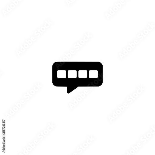 Voice message icon. Solid black glyph of a voice note for audio chat and message.