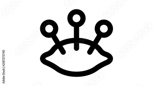 cushion animated Line Icons Premium 4K, Modern Minimal Outline Motion Graphics Collection