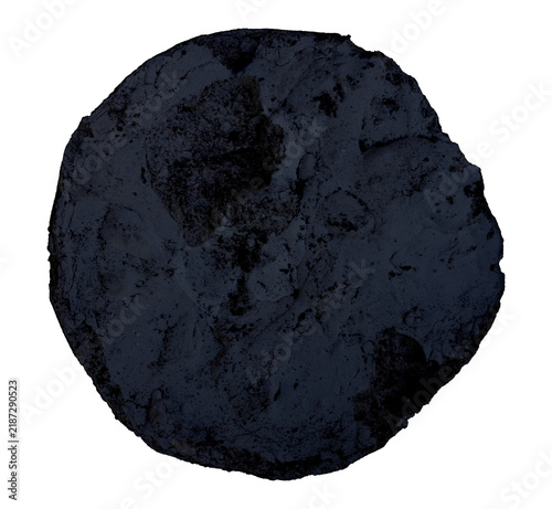 black coal isolated on white background