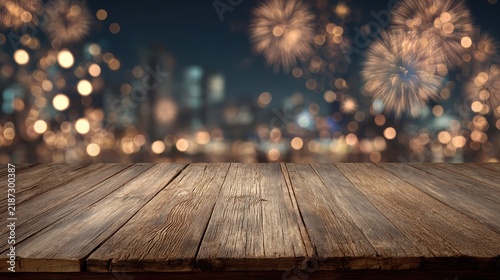 bokeh lights on fireworks background, Advertisement, Print media, Illustration, Banner, for website, copy space, for word, template, presentation