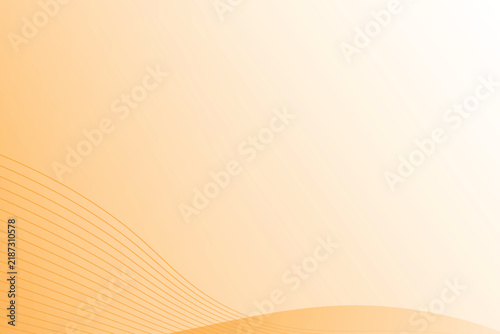 Abstract Orange Gradient with Curved Lines Background