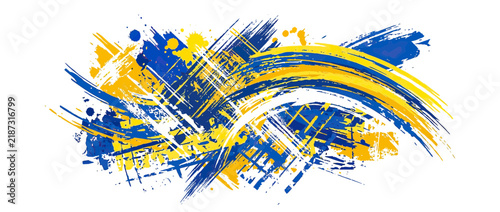 Abstract Splatter Paint Brush Strokes Grunge