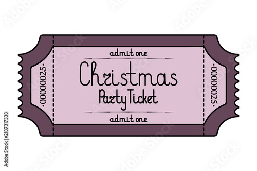 Christmas party ticket 