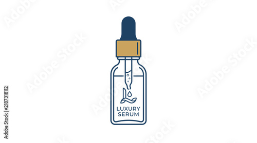 Luxury Serum Dropper Bottle Icon