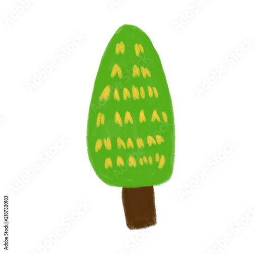 Quadro su tela green leaves tree
