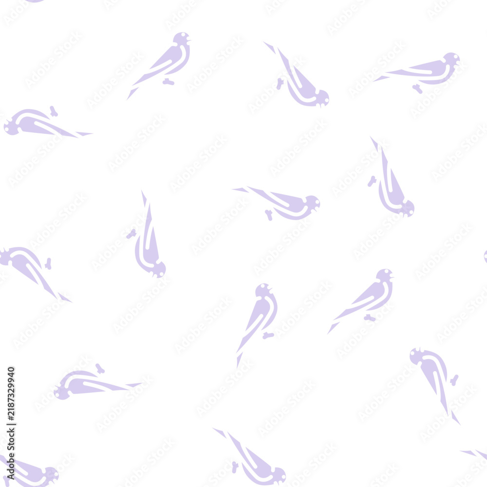 Fototapeta premium swift bird glyph vector seamless pattern. swift bird signthin illustration