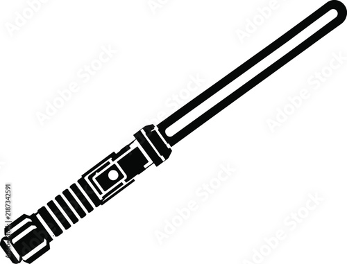 Light-saber  Scalable SVG Vector Graphic with Editable Paths and Layers for Web, UI Design, Digital Art, and Print Applications