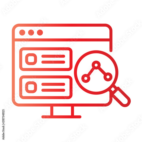 AI Web Monitoring Gradient Icon