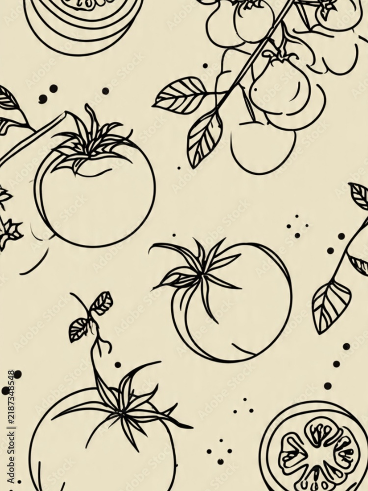 seamless pattern with apples and pears