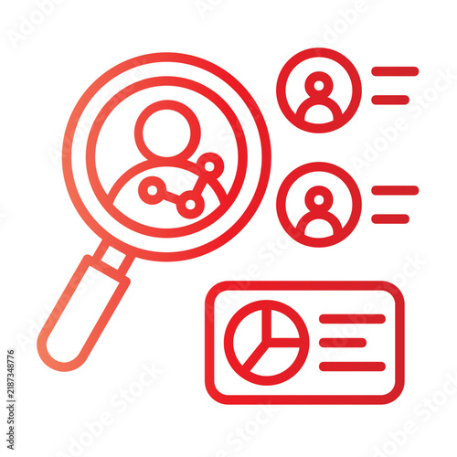 User Data Analysis Gradient Icon