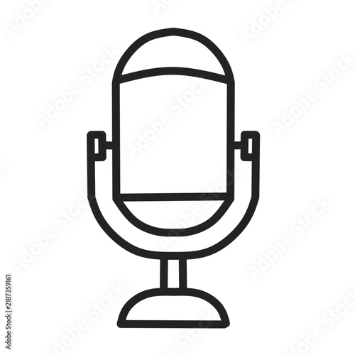 Studio Microphone Outline Icon