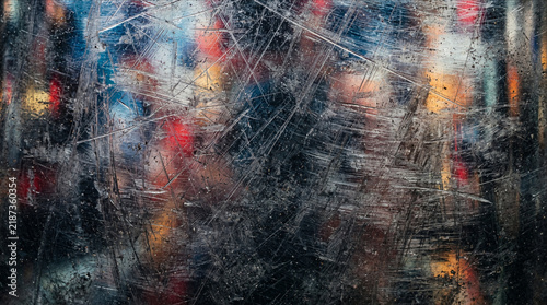 Scratched chrome metal surface abstract background
