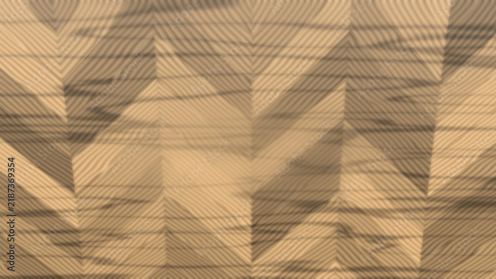 Obraz premium Beige geometric pattern with shadow overlay
