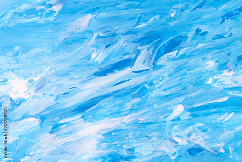 Abstract blue painted surface for healthcare and medical design