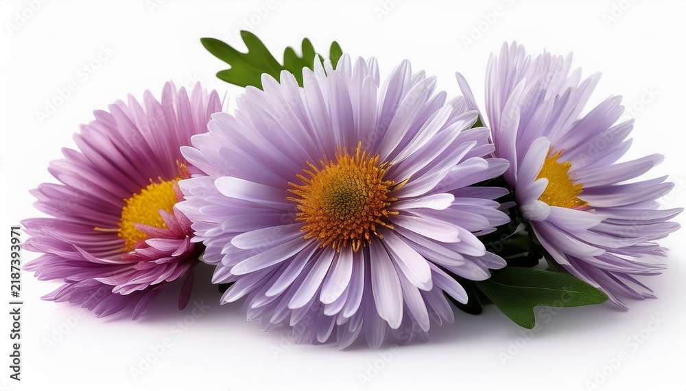 Obraz premium Aster Flower Isolated On White