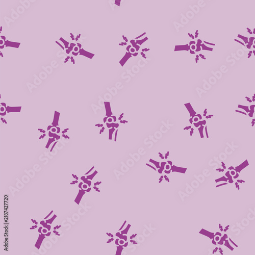 Konstfotografi joint dislocation fracture injury glyph vector seamless pattern
