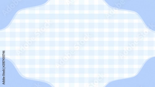 Abstract Blue Shape Decoration On Cute Pastel Blue Plaid Checkers Wallpaper Cute Video Background