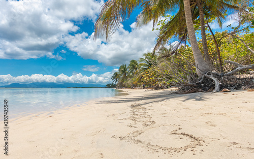 Plage de Bois Jolan à Sainte-Anne en Guadeloupe, Antilles Françaises.