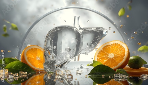 Liver Health and Detoxification Wellness Concept