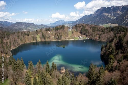 Lake Freibergsee in Bavaria, Germany