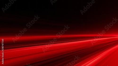 Red fast motion speed lines background, dynamic red light streaks and abstract racing motion effect for futuristic technology, energy, sports, gaming, transportation and modern digital design