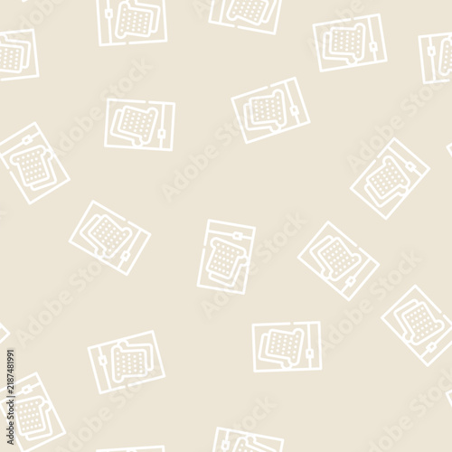 evacuated food line seamless pattern evacuated food thin line illustration
