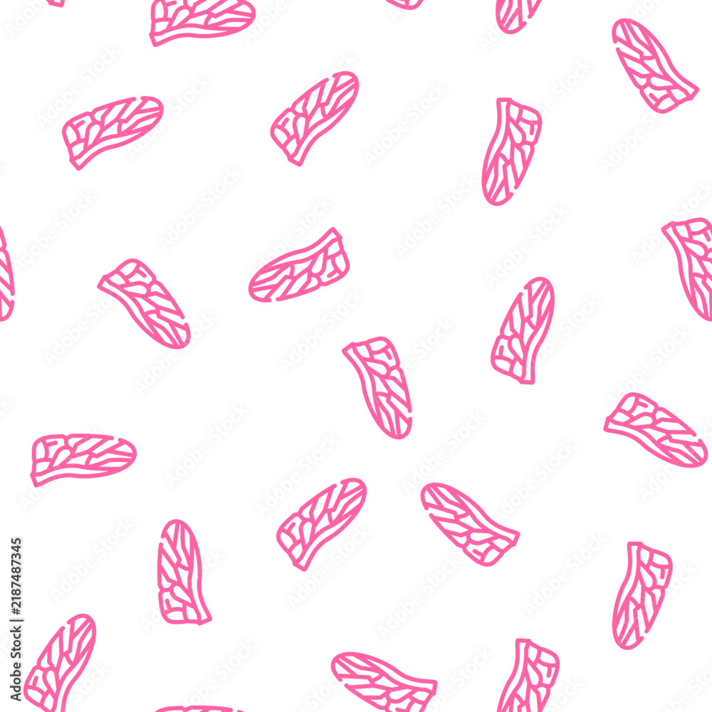 Fototapeta premium fly wing vector seamless pattern fly wing sign illustration