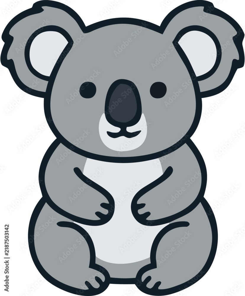 Obraz premium Koala Wildlife Illustration for Australian Nature and Conservation