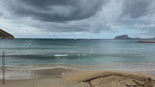 storm playa del Portet en Moraira