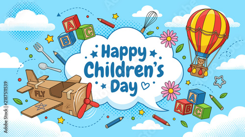 Happy Childrens Day Greeting Card