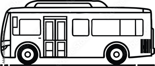 Side View of a City Bus