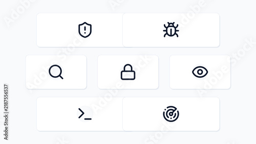 Cyber Threat Intelligence SOC Network Security Operations 7 Vector Icon Set Isolated Background