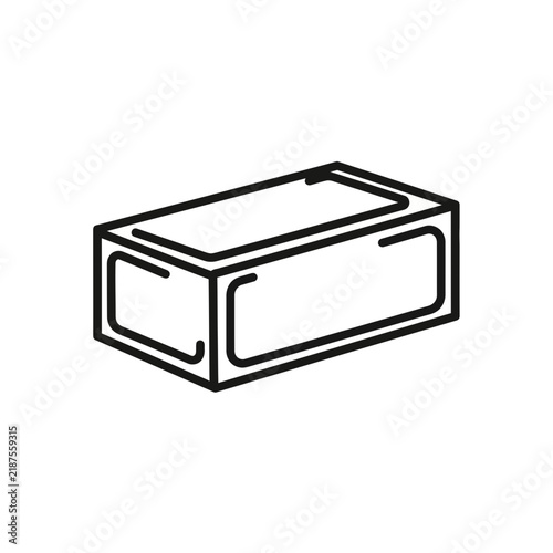 Simple Brick Icon Illustration