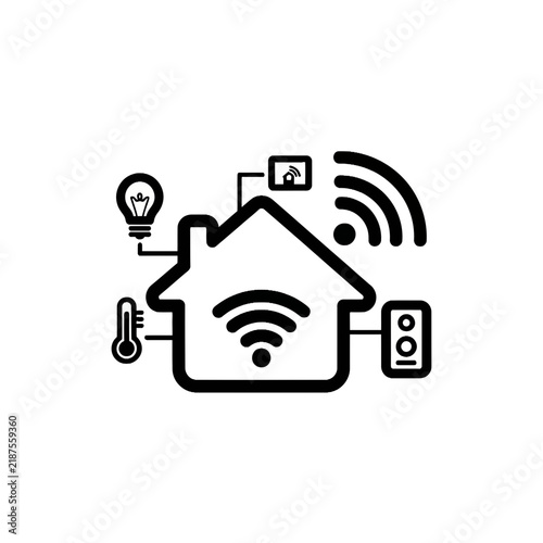 Smart Home System Icon - Home Automation Technology
